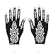 Henna Tattoo Stencil/Temporary Tattoo Temples Set of 8 Sheets,Indian Arabian Tattoo Reusable Stickers Stencils Body Art Designs for Hands