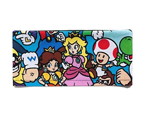 Nintendo Switch Dock Sleeve Sock with Microsuede/Microfiber backing - Mario Characters - Daisy - Princess Peach - Toad