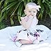 Newborn Infant Baby Girls Dress Floral Flutter Lace Sleeve Dresses Ruffle Romper Skirts Summer Clothes