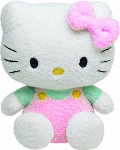 Ty Beanie Baby Hello Kitty - Pink Overalls