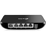 TP-Link 5 Port Gigabit Ethernet Network Switch | Plug and Play | Desktop or Wall-Mount | Plastic Case Ethernet Splitter | Fan