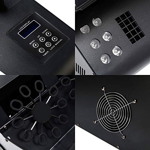 Tengchang 3 in 1 DMX Stage Machine 18 RGB LEDs Fog Machine Bubble Machine Stage Party Event Lighting