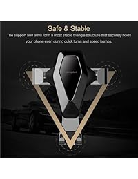 Car Cell Phone Holder - Hands-  Cell Phone Holder for Car, Air Vent Car Phone Mount with Auto Lock and Auto Release for iPhone X 8 7 7Plus 6s 6Plus, Samsung Galaxy S8 S7 S6 Note 5, Nexus 6, etc.