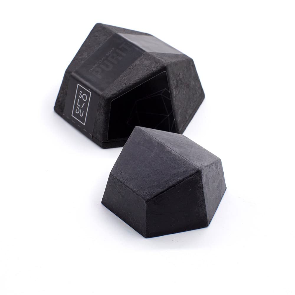 Solidu Purity Solid Charcoal Soap Bar, 55 g