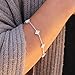 Cate & Chloe Adeline 18k White Gold Chain Bracelet with Simulated Diamond Crystals | Trendy Beautiful Sparkle Round Diamond Cut | Bracelets for Women | Sparkling Silver | Fashion Jewelry For Women