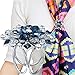 SIYWINA Fashion Scarf Ring Buckle Scarf Clip Triple Slide Jewelry Shiny Clothing