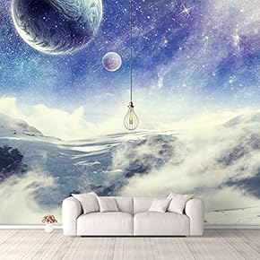 Wall Murals for Bedroom Fantasy View Mystery Collage Removable Wallpaper Peel and Stick Wall Stickers - 66x96 inches