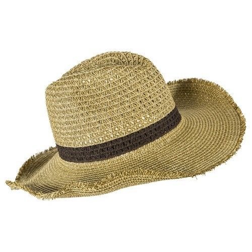 Cowboy Straw Hat with Brown Strand 