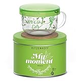 Ritzenhoff - My Moment series - 3290005 Tea Mug / Cup Glass with lid