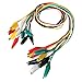 Yakamoz 20PCS Alligator Clips Electrical Jumper Wires Test Leads with Aligator Clips Double-ended Gator Clip Insulated Testing Wires