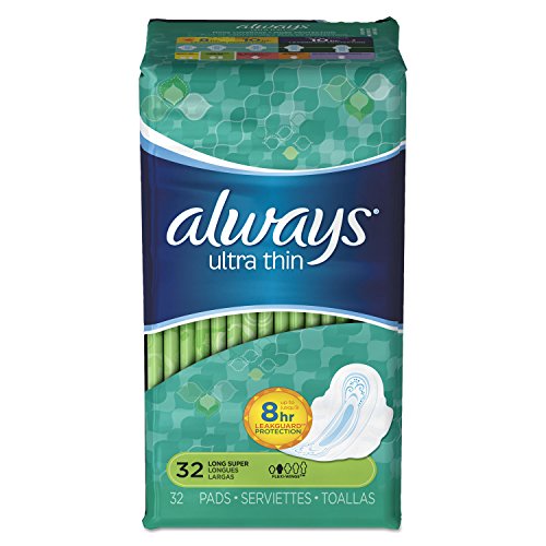 Ultra Thin Pads With Wings, Super Long, 32/pack, 6/carton