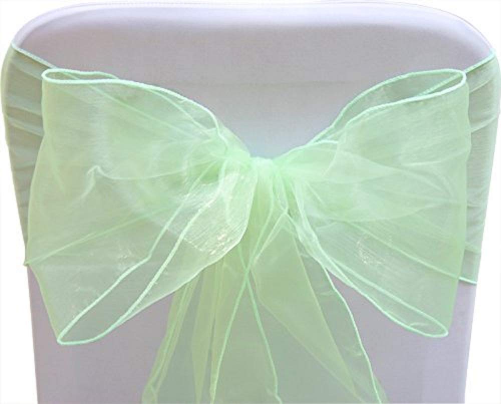 Best green organza chair covers