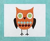 Turquoise and Lime Hooty Owl Accent Floor Rug by Sweet Jojo Designs