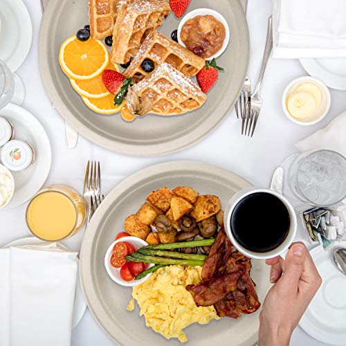 Malipaltos, 10 inches, Biodegradable Plates, Ecofriendly Compostable