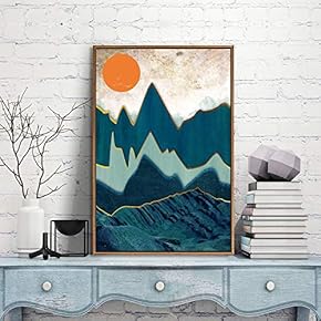 Framed Canvas Wall Art for Living Room, Bedroom City and Landscape Canvas Prints for Modern Home Decoration Ready to Hang - 16"x24" inches