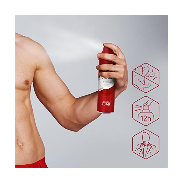 Old Spice Whitewater Deodorant Body Spray | Pack of 6 (6 x 150 ml) | Deodorant Spray Without Aluminium for Men | Men's…