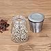 ShowTop No.1 Premium Stainless Steel Salt and Pepper Grinder Adjustable Pepper Mill Salt Shakers Set of 2 (180ml Short bottle)