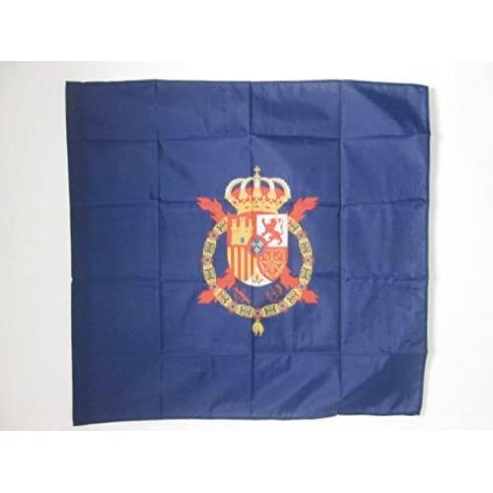 AZ FLAG - Royal Standard of Spain Juan Carlos I Flag - 3x3 Ft - 100% Polyester Spannish kingdom Banner with Sleeve - Fade Resistant - Vivid Colors - 3' x 3' Feet - 90x90 Cm