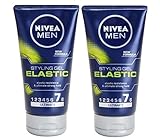 2 Nivea Men Fiber Gel Elastic Styling Gel 2 x 150ml