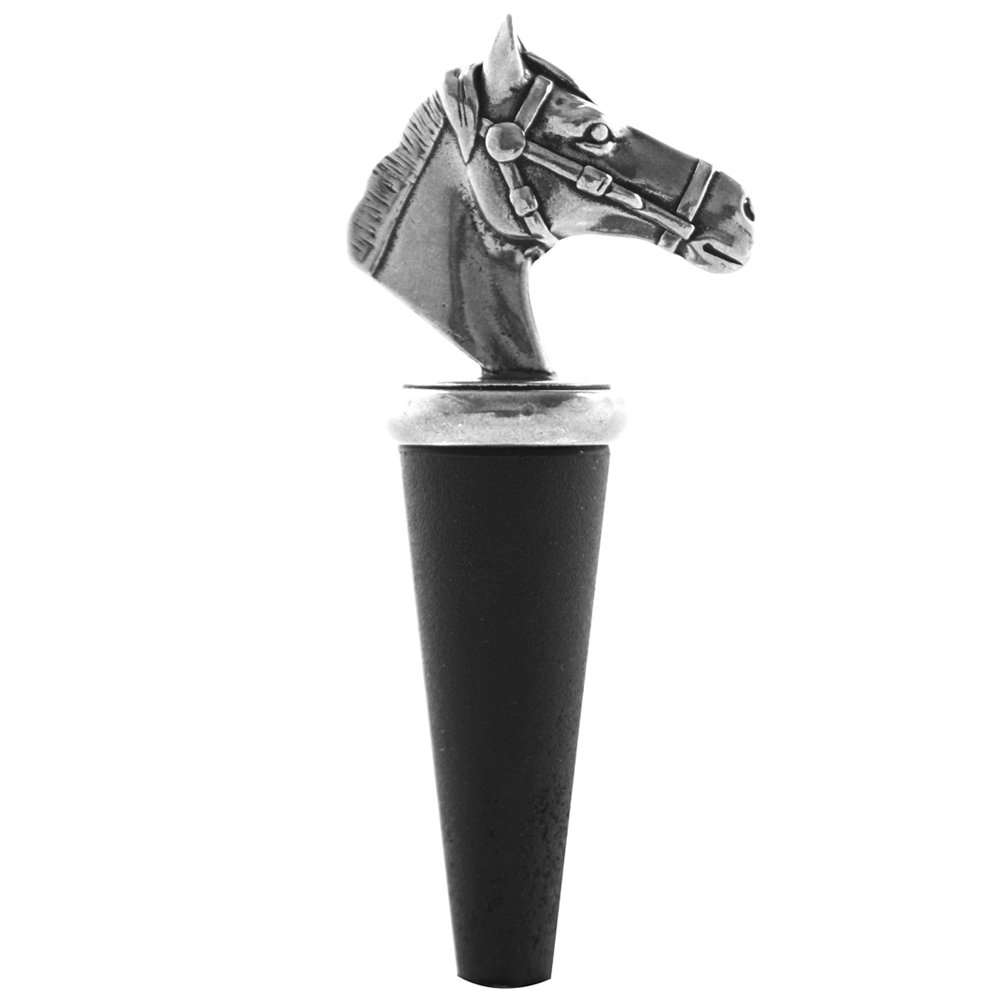 English Pewter Company Horse Head Wine Bottle Stopper [BOT211]