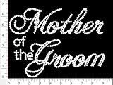 Rhinestone Rhinestud Mother of the Groom Iron on Transfer