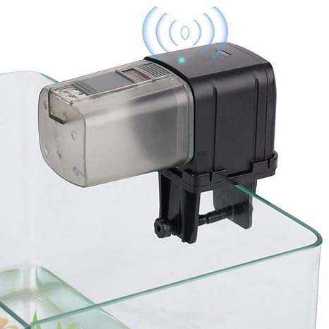 Fidgetgear Automatic Fish Feeder Fish Turtle Feeder Usb Charging