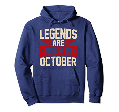 Unisex legends are born in october hoodie, birthday gif…