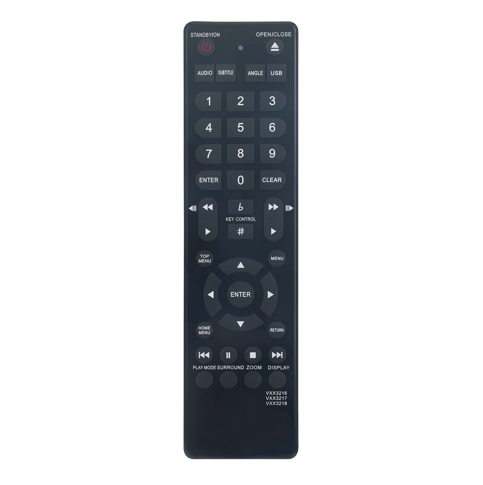 AULCMEET VXX3216 VXX3217 VXX3218 RM-D761 Replacement Remote fit for Pioneer BLU RAY DVD Recorder DV-2650 DV-266-S DV-366-S DV-366-K DV-466-S DV-373-S DV-373-K DV-290-K DV-393-S DV-490V-S DV-490V-K