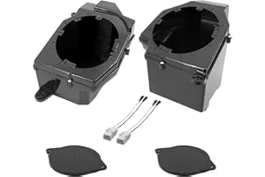 STINGER Jeep Wrangler JL (2018-23) Jeep Gladiator JT (2020-23) Front 6.5" Speaker Pod Adapters with Tweeter Adapters, Set of Two (Front Speakers)