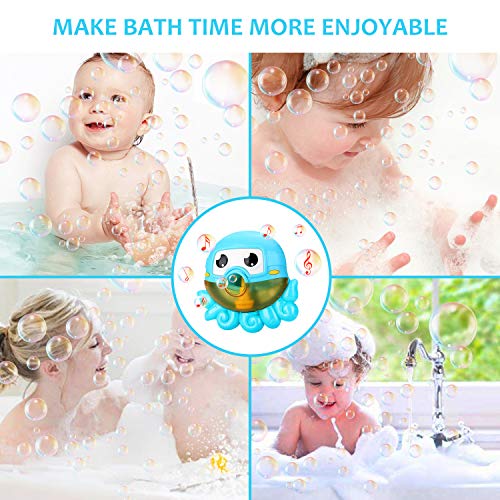 NextX Bath Toys Bubble Machine Octopus Musical Toys for Kids