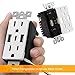TOPGREENER USB Outlet, 5.8A 3-Port Type C Wall 15 Amp Tamper-Resistant Receptacle Plug, Compatible with iPhone 15 Series & More, UL Listed, TU21558AC3-2PCS, White, 2 Pack