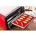 Witkey 1 Pcs Healthy Non-stick Cooking Silicone Baking Mat Heat Resistant Cookie Sheet - Red