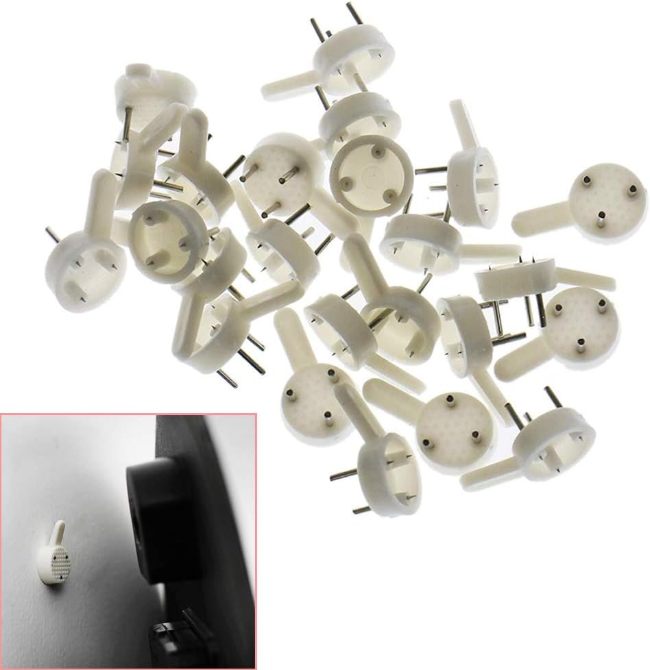 Luckycivia 120Pcs Plastic Photo Frame Nail, Hardwall Hanger Uses for