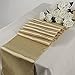 MDS Halloween Satin Table Runners - 10 Pack, 12 x 108 Inches - Bright Silk Sateen Runners for Spooky Party Tables, Haunted House Banquets, Witchy Weddings, Trick-or-Treat Events Décor - Champagne Gold
