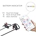 Bluetooth Headphones Wireless Earbuds with Mic - Joyful Heart JH900 Waterproof Sport Headset, Noise Cancelling, Slim Light Earphone for Workout, 6-8 Hr Battery (2018 New Model, Black)