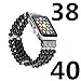 Solomo Bracelet Compatible for Apple Watch Band 38MM 40MM, Decorated Handmade Luxury Jewelry Faux Pearl Bracelet Elastic Stretch iWatch Strap with Women Wristband for Iwatch Series 4/3 /2/1 (Black)
