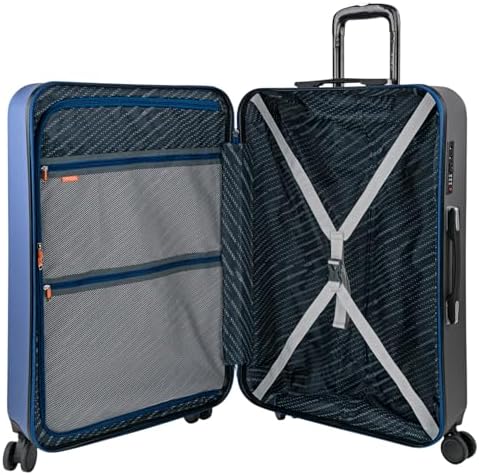 - Maletas Grandes De Viaje Rígidas Ligeras con 4 Doble Rueda 360° Maleta Grande 23 Kilos Alta Resistencia Maleta XL Duradera, Azul Marino-Antracita