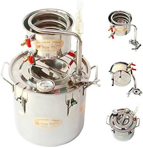 New Copper 8 Gal 30 Litres Alcohol Moonshine Still Spirits Distiller Brew Home Kit Spirits Boiler Water Taps by Ama TrulyStep