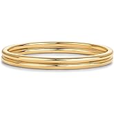 PAVOI 14K Gold Plated Stackable Ring Pack for Women | Waterproof Stainless Steel Dainty Layering Thin Rings Set