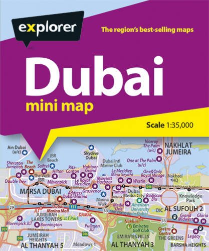 Dubai Mini Map by (Paperback)