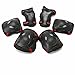 Physport Safety Protective Gear S,M,L Size Keen,Elbow,Wrist 6pcs Set Protective Pads