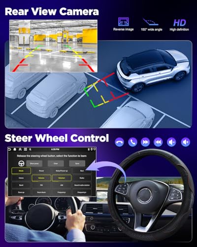 NHOPEEW 8 Core 6+128G Android Car Radio for VW Golf 7 MK7 2012-2020 with Wireless Carplay and Android Car DSP Wifi GPS Steering Wheel Controls 360 Panoramic View