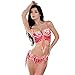 ROYAL SMEELA Belly dance Costume Set Professional For Women Carnival Bellydance Bra and Belt Red Small