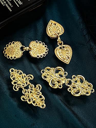 4 Pieces Vintage Sweater Swirl Clip Cape Cloak Clips For Dress...