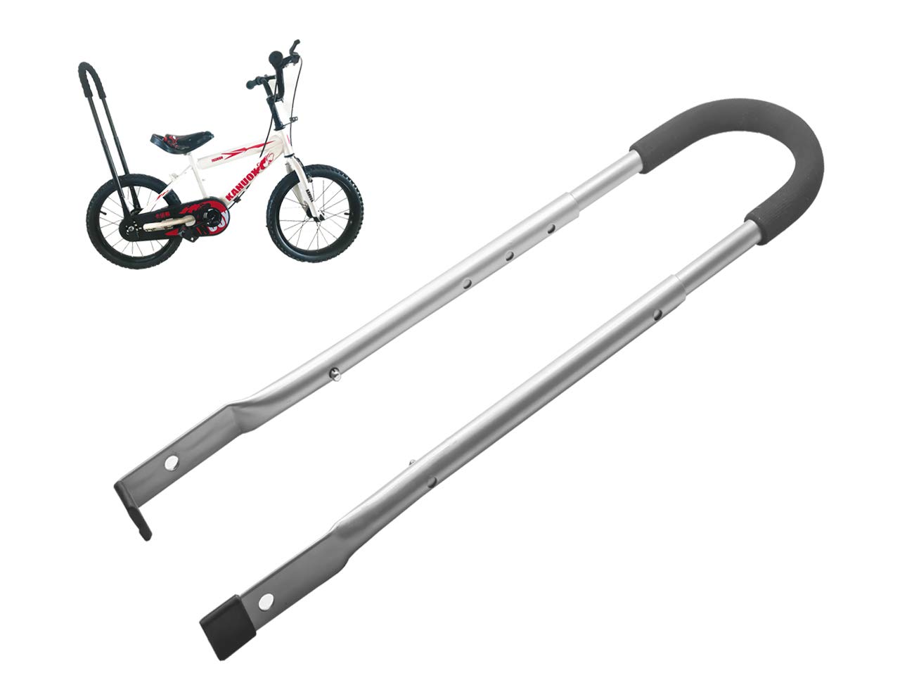 MOSHAY Children Bike Safety Trainer Handle Balance Push Bar (gray1)