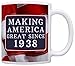 80th Birthday Gifts For All Making American Great Since 1945 Birthday Gift 11oz Coffee Mug Tea Cup USA Flag