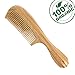 All Natural Hair Comb [Gift Box] - pureGLO No Static Detangling Wooden Combs - Handmade Natural Fine Tooth Comb