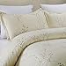 Vaulia Lightweight Microfiber Duvet Cover Set, Print Branch Pattern Design, Cream Color - Twin Size
