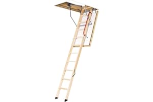 FAKRO Lwf 869720 U.S. Certified Fire Resistant Attic Ladder for 30 x 54 inch Rough Openings