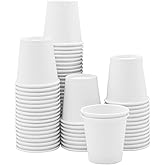 GUSTO [3 oz. - 100 Count White Small Paper Cups, Disposable Mini Bathroom Mouthwash Cups - Eco-Friendly and Versatile (Former